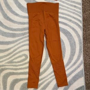 Halfdays Sofia Leggings in Caramel Rust Copper Orange size Medium